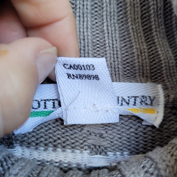 Cotton Country Neutral Fall Turtleneck Sweater - Picture 5 of 7